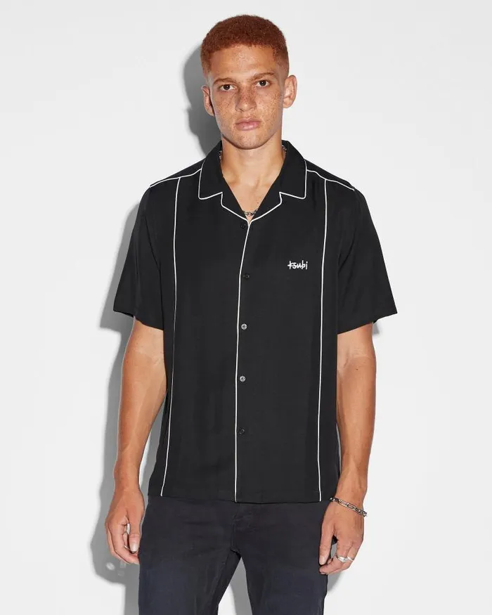 Ksubi Ksubi Downtown Resort Ss Shirt Black Mens Shirts