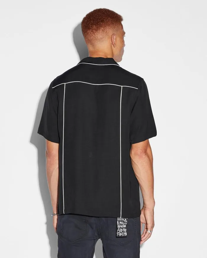 Ksubi Ksubi Downtown Resort Ss Shirt Black Mens Shirts