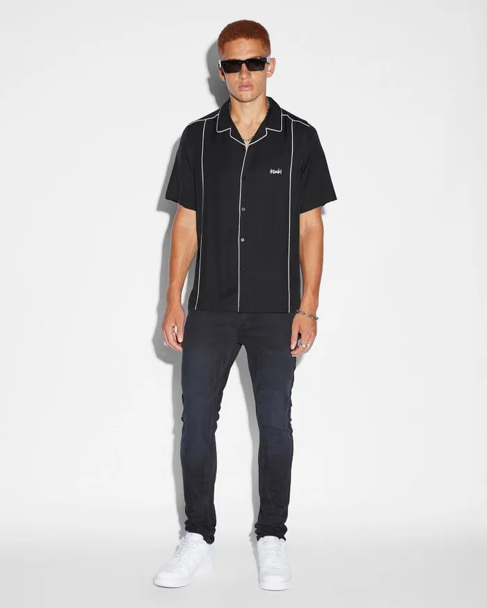 Ksubi Ksubi Downtown Resort Ss Shirt Black Mens Shirts