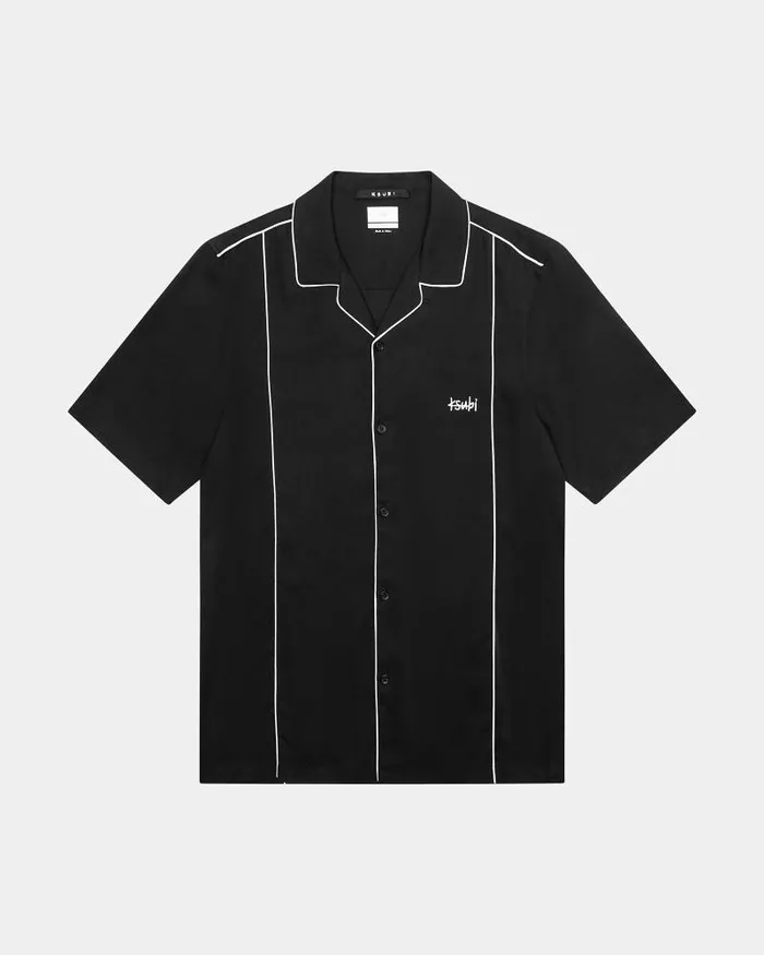 Ksubi Ksubi Downtown Resort Ss Shirt Black Mens Shirts