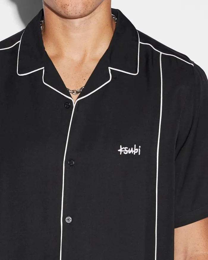 Ksubi Ksubi Downtown Resort Ss Shirt Black Mens Shirts
