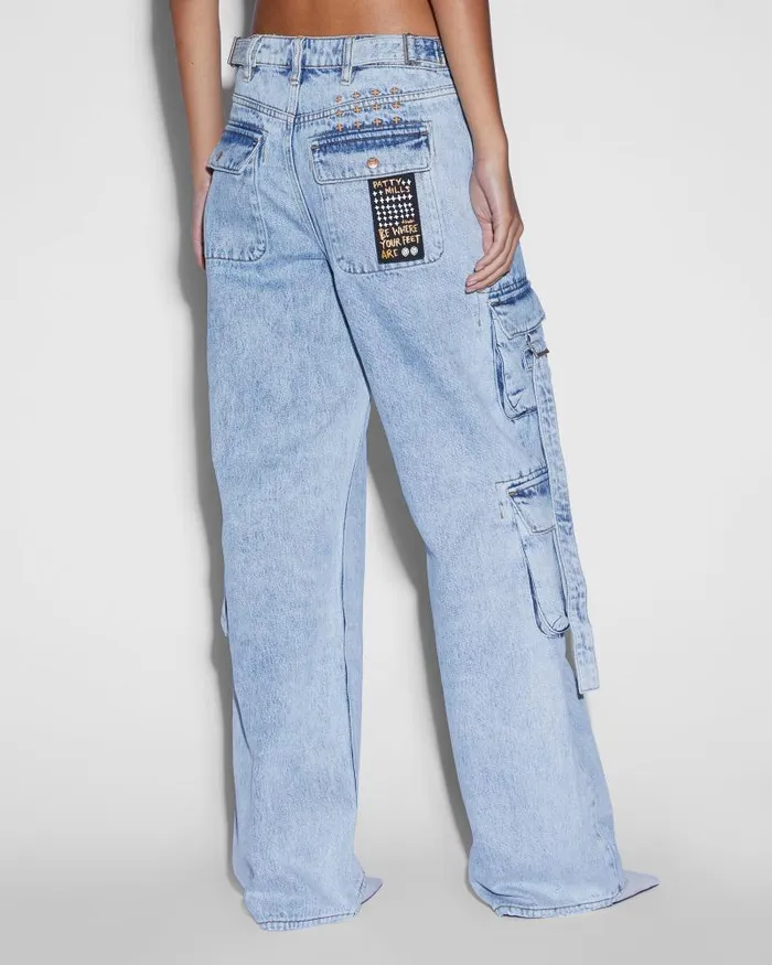 Ksubi Low Rider Cargo Mills Blue WomensMens Cargo Pants