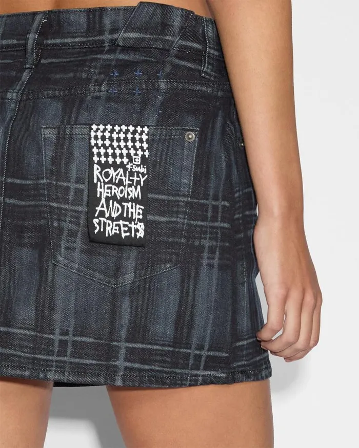 Ksubi Low Rider Mini Skool Womens Denim Skirts