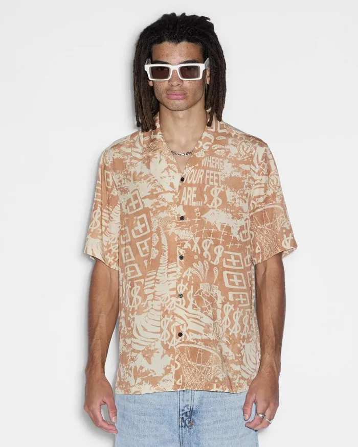 Ksubi Mills Ikon Resort Ss Shirt Multi WomensMens Shirts