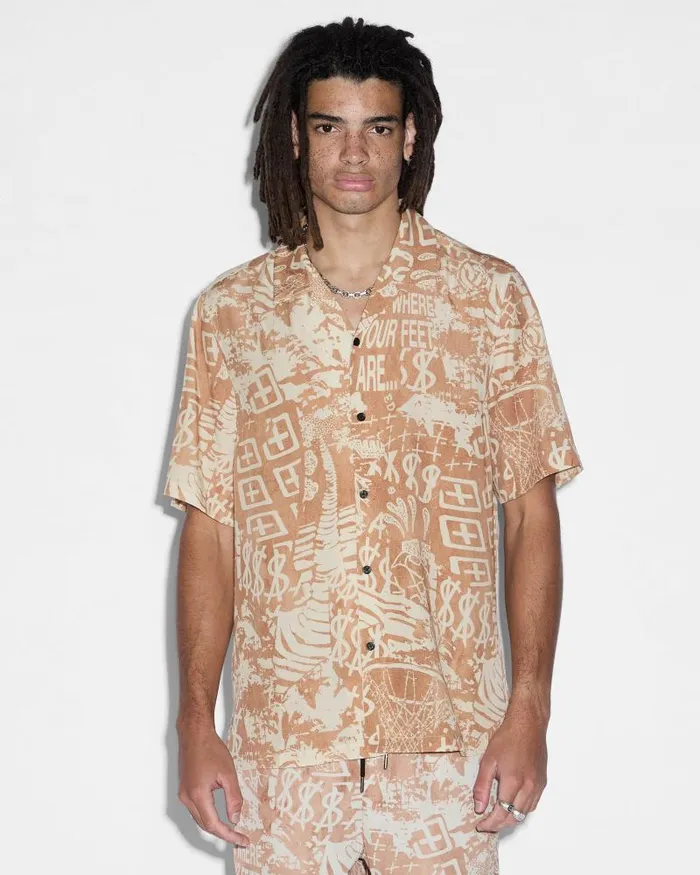Ksubi Mills Ikon Resort Ss Shirt Multi WomensMens Shirts