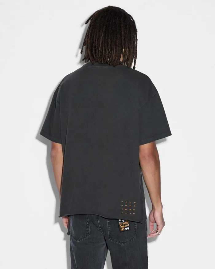 Ksubi Mills Pocket Ss Tee Faded Black WomensMens TShirts