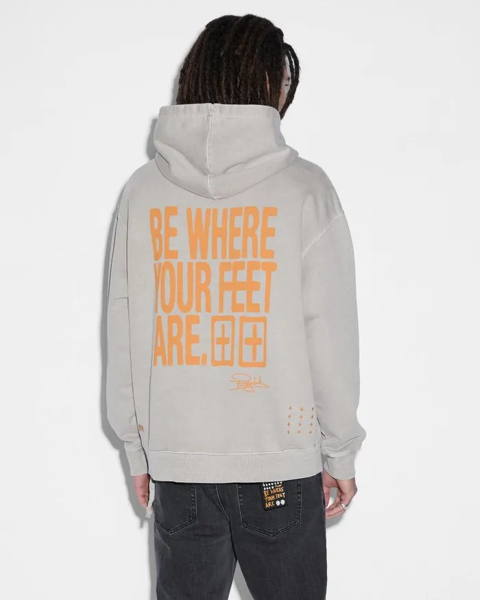 Ksubi Motto Biggie Hoodie Dust WomensMens Sweats