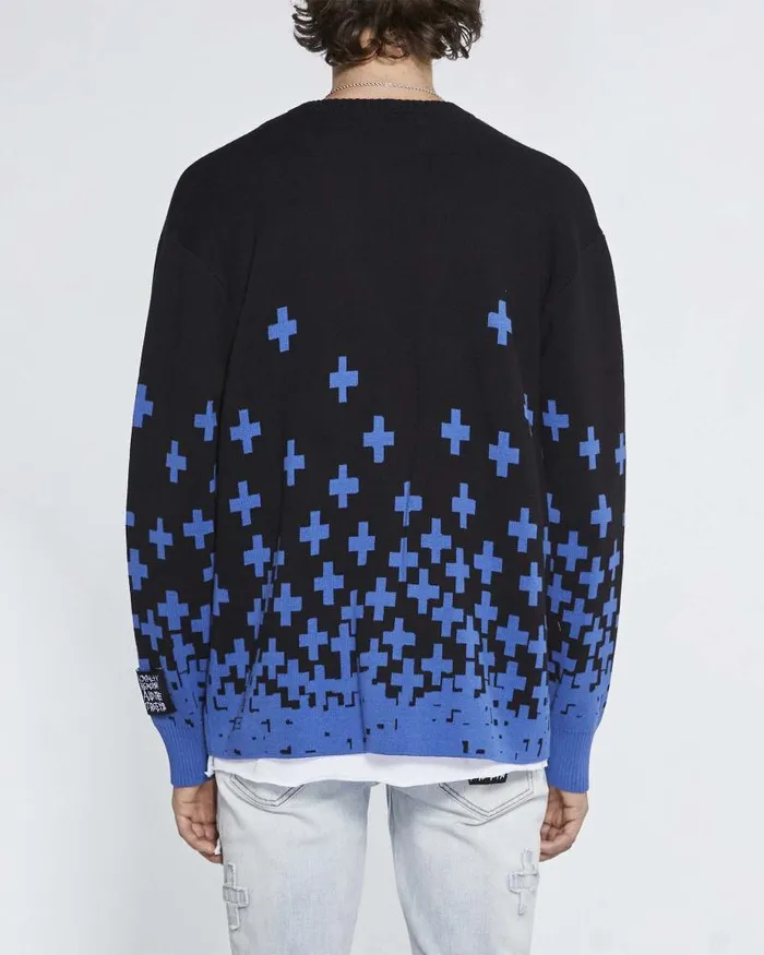 Ksubi Night Swim Cardigan Blue Mens Knits Ksubi Night Swim Cardigan Blue Mens Knits