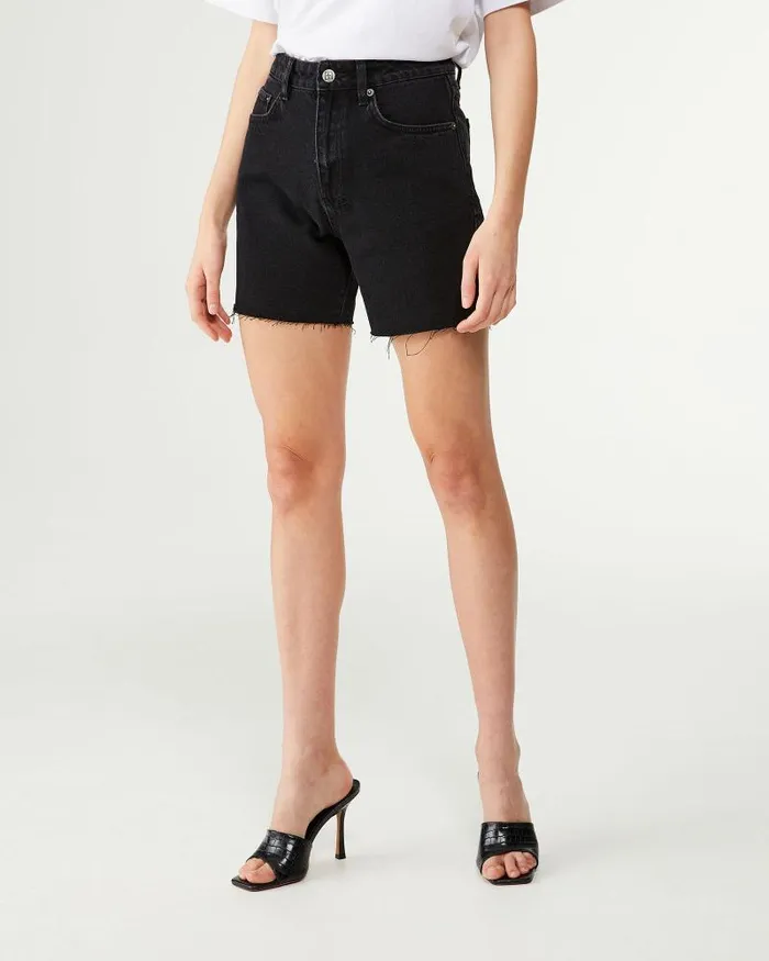Ksubi Racer Short Noir Womens Denim Shorts