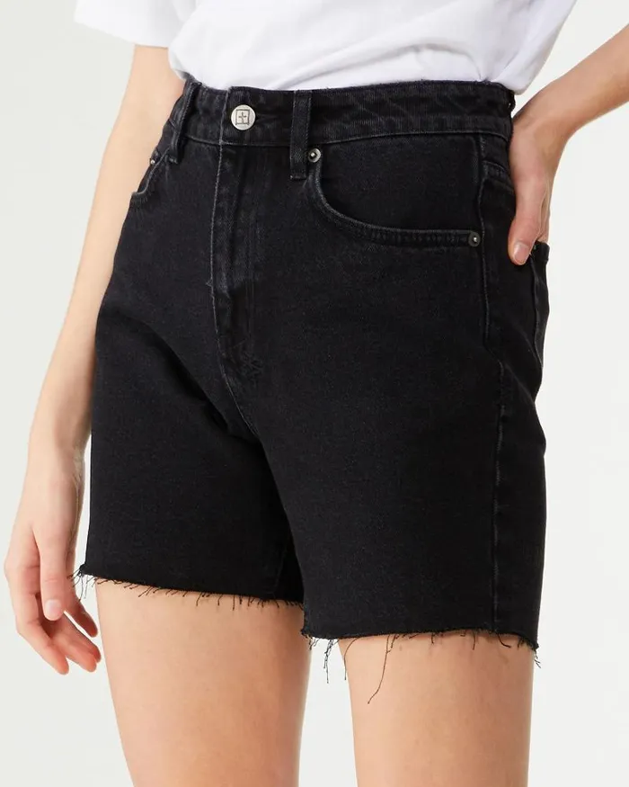 Ksubi Racer Short Noir Womens Denim Shorts