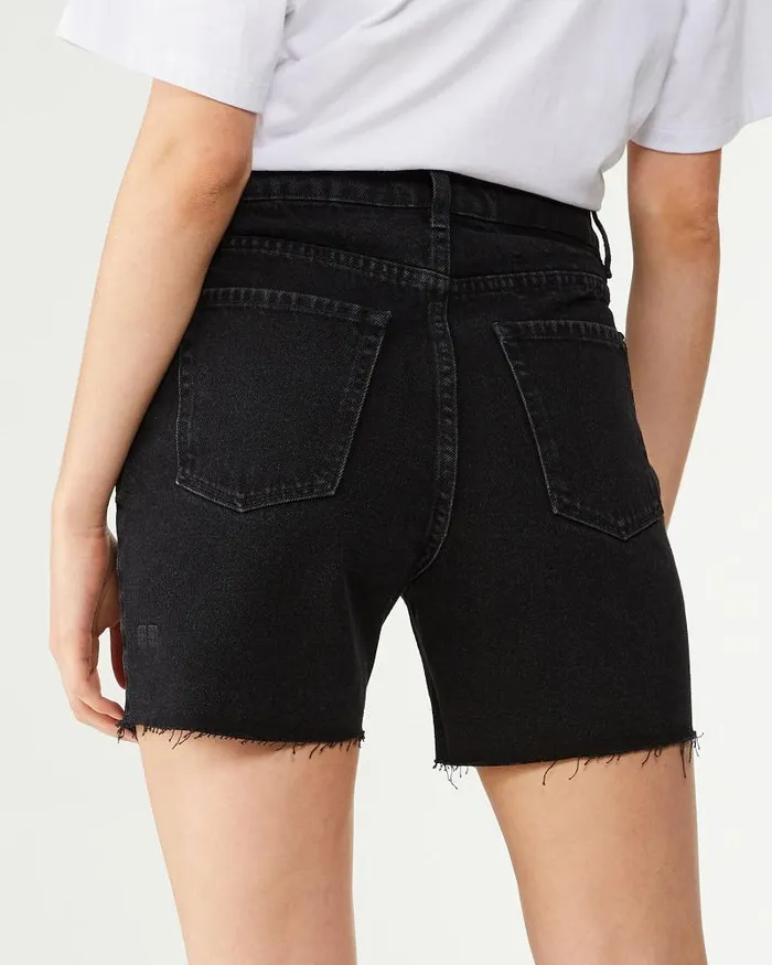 Ksubi Racer Short Noir Womens Denim Shorts