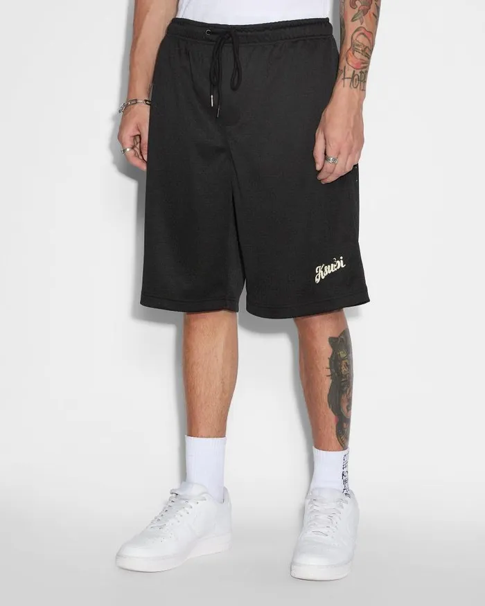 Ksubi Roll Mesh Short Black Mens Shorts