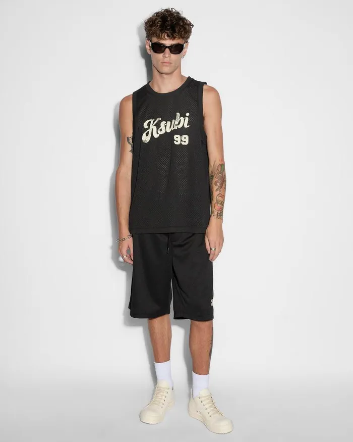 Ksubi Roll Mesh Short Black Mens Shorts