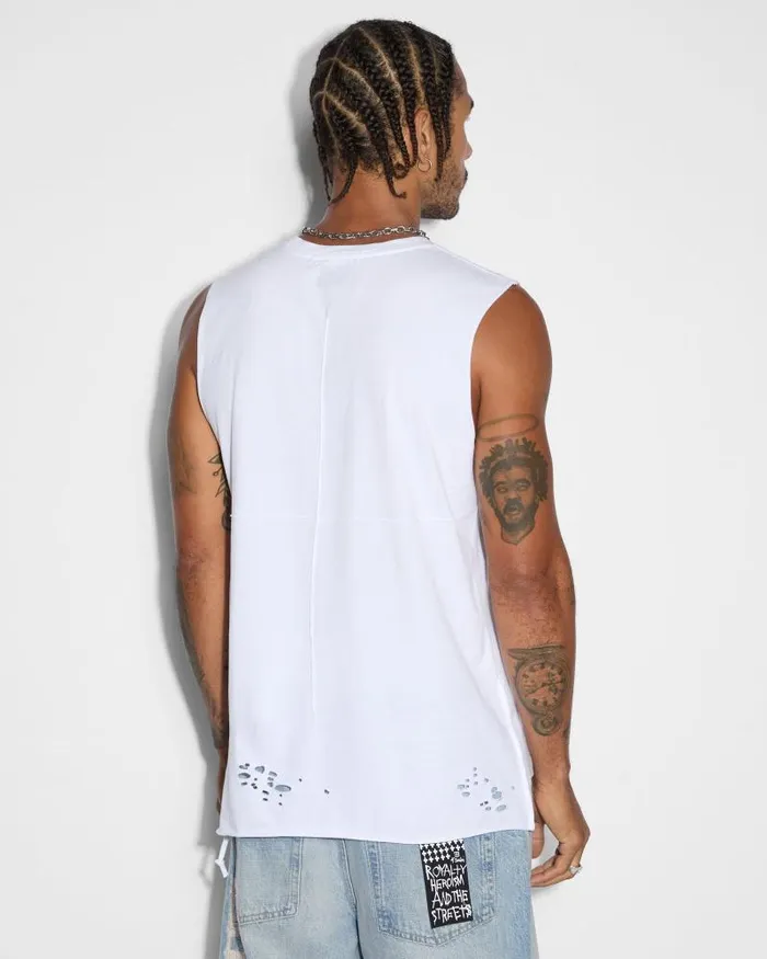 Ksubi Sioux Cut Tee Vintage White Mens TShirts