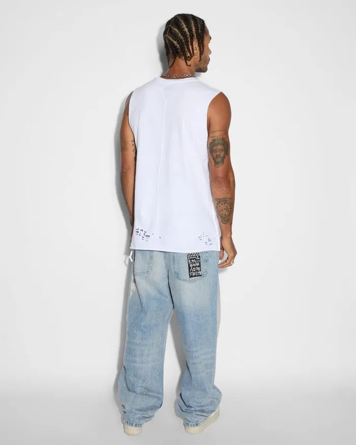 Ksubi Sioux Cut Tee Vintage White Mens TShirts