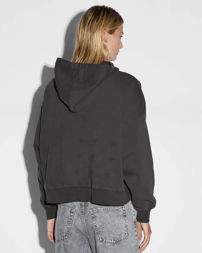 Ksubi Sott Slouch Hoodie Charcoal Womens Sweats