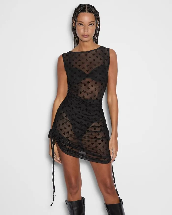 Ksubi Symbols Tunic Dress Black Womens Dresses