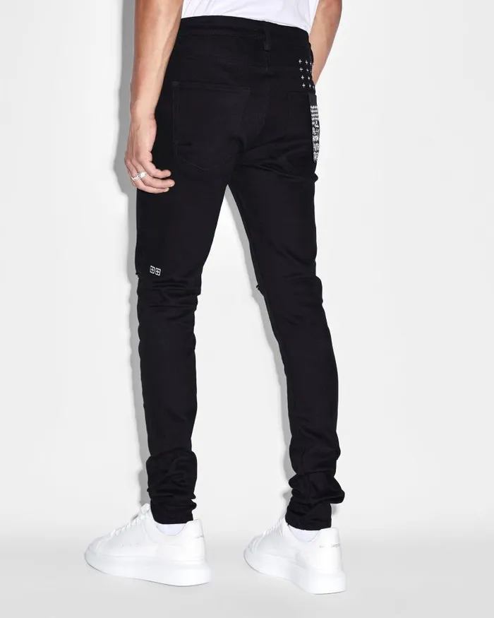 Ksubi Van Winkle Ace Black Slice Mens Skinny