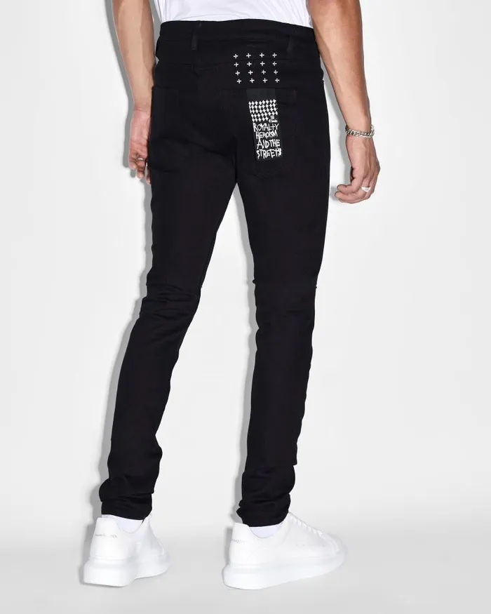 Ksubi Van Winkle Ace Black Slice Mens Skinny