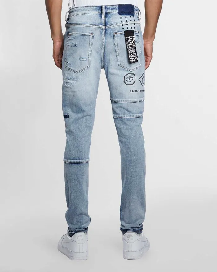 Ksubi Van Winkle Enjoy Trashed Mens Skinny