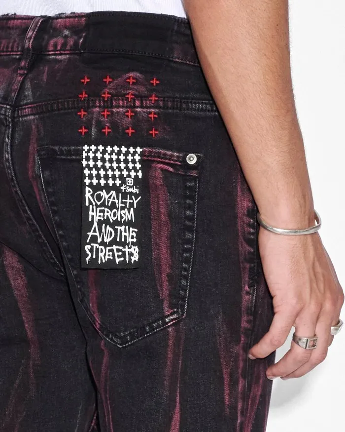 Ksubi Van Winkle Refrakt Red Mens Skinny