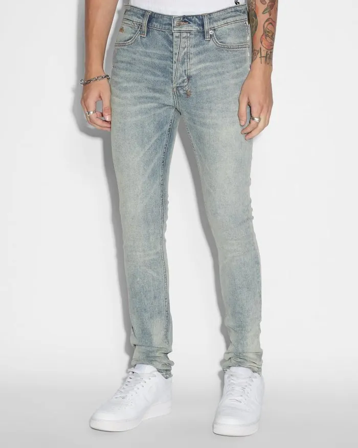 Ksubi Van Winkle Sky High Metalik Mens Skinny