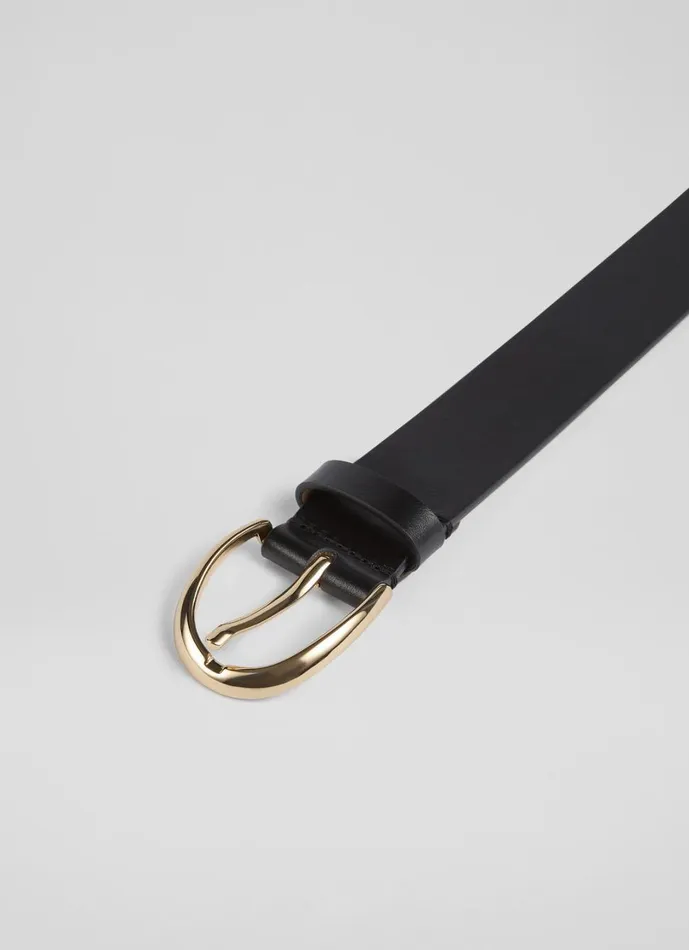 LKBennett Belts Women Julian Black Classic Jean Belt LKBennett Belts Women Julian Black Classic Jean Belt