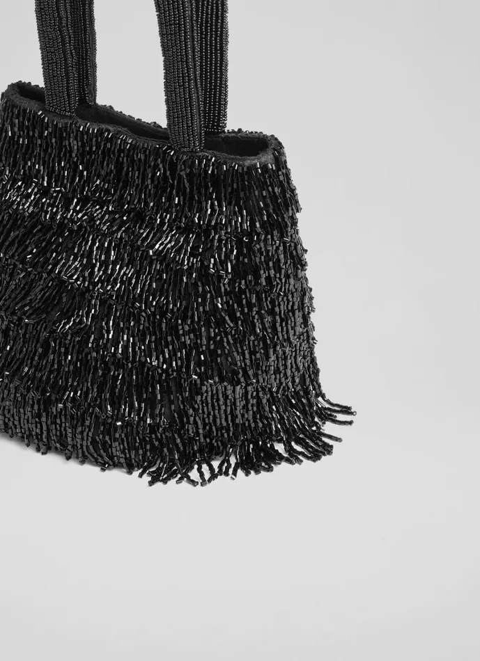 LKBennett Clutch Bags Women Etsy Black Beaded Clutch Bag