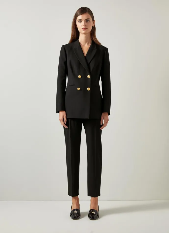 LKBennett Coats and Jackets Women Mariner Black Tailored Jacket LKBennett Coats and Jackets Women Mariner Black Tailored Jacket