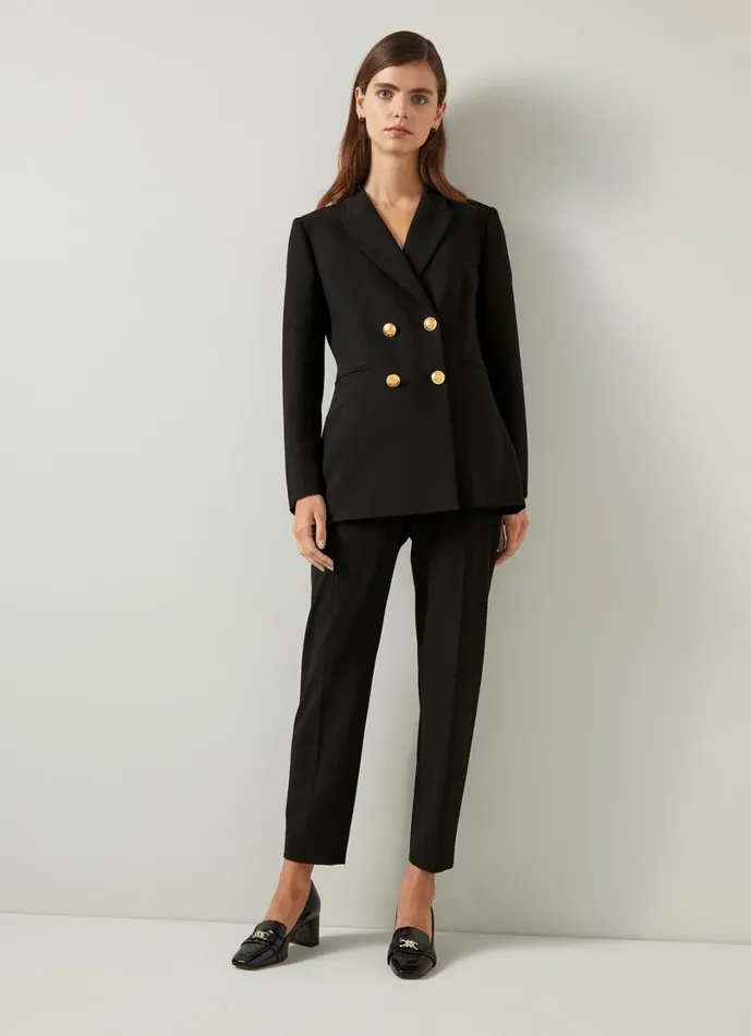 LKBennett Coats and Jackets Women Mariner Black Tailored Jacket LKBennett Coats and Jackets Women Mariner Black Tailored Jacket
