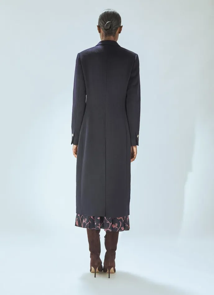 LKBennett Coats and Jackets Women Mariner Navy Wool Coat