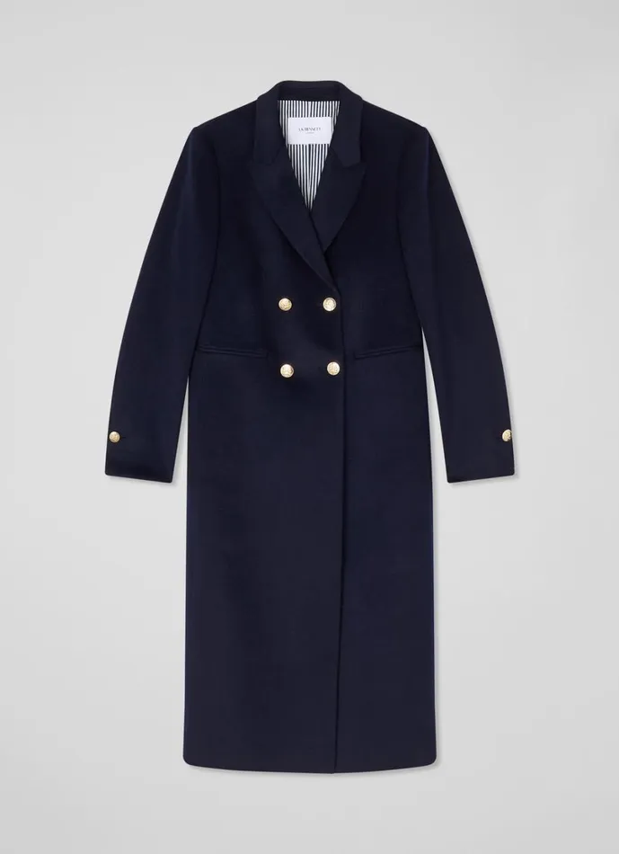 LKBennett Coats and Jackets Women Mariner Navy Wool Coat