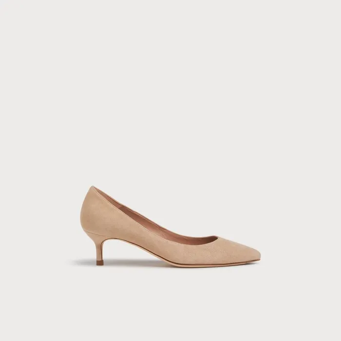 LKBennett Court Shoes Women Audrey Beige Suede Courts