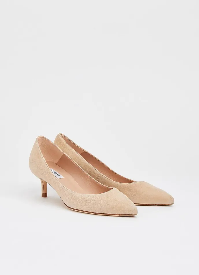 LKBennett Court Shoes Women Audrey Beige Suede Courts LKBennett Court Shoes Women Audrey Beige Suede Courts