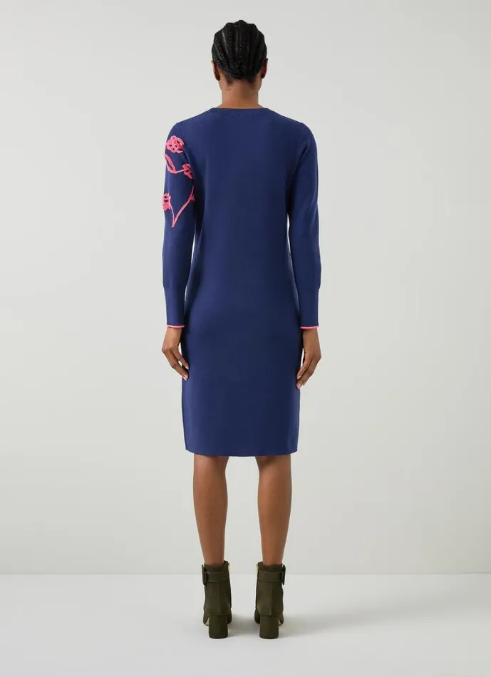LKBennett Dresses Women Henry Floral Knit LENZING ECOVERO Viscose Jumper Dress LKBennett Dresses Women Henry Floral Knit LENZING ECOVERO Viscose Jumper Dress