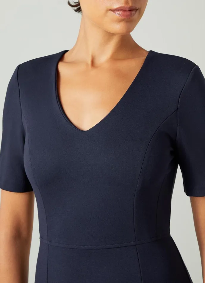 LKBennett Dresses Women Natasha Navy Dress With LENZING ECOVERO Viscose