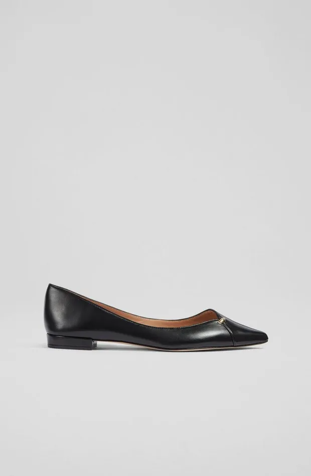 LKBennett Flats Women Cally Black Leather Flats