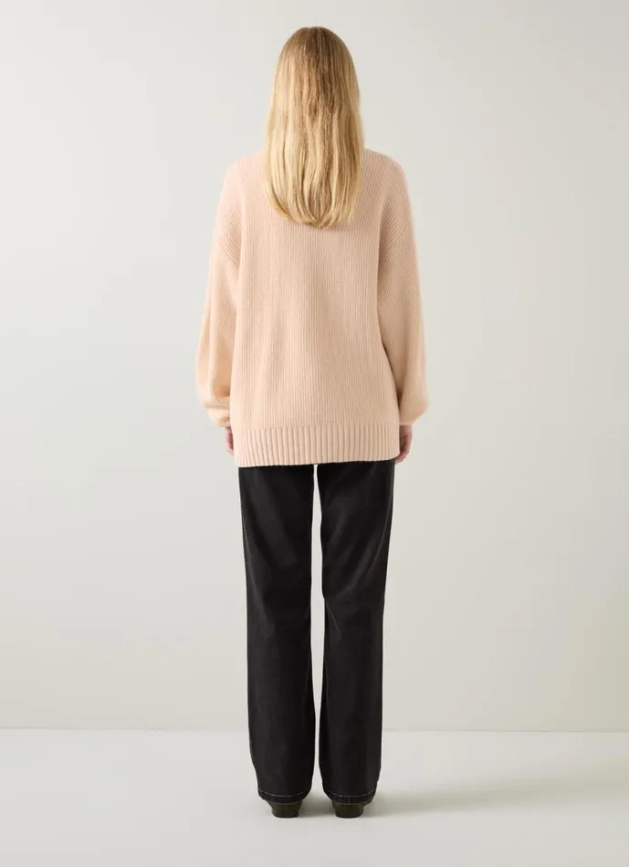 LKBennett Knitwear Women Frances Camel Longline Recycled Nylon Fisherman Rib Cardigan LKBennett Knitwear Women Frances Camel Longline Recycled Nylon Fisherman Rib Cardigan