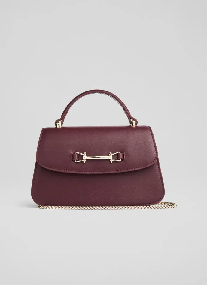 LKBennett Shoulder Bags Women Amoris Bordeaux Crossbody Top Handle Bag LKBennett Shoulder Bags Women Amoris Bordeaux Crossbody Top Handle Bag