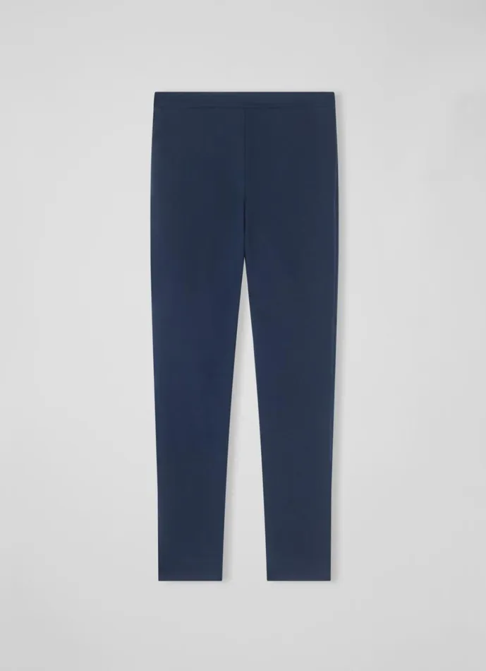 LKBennett Trousers Women Evan Navy Crepe SlimCut Trousers