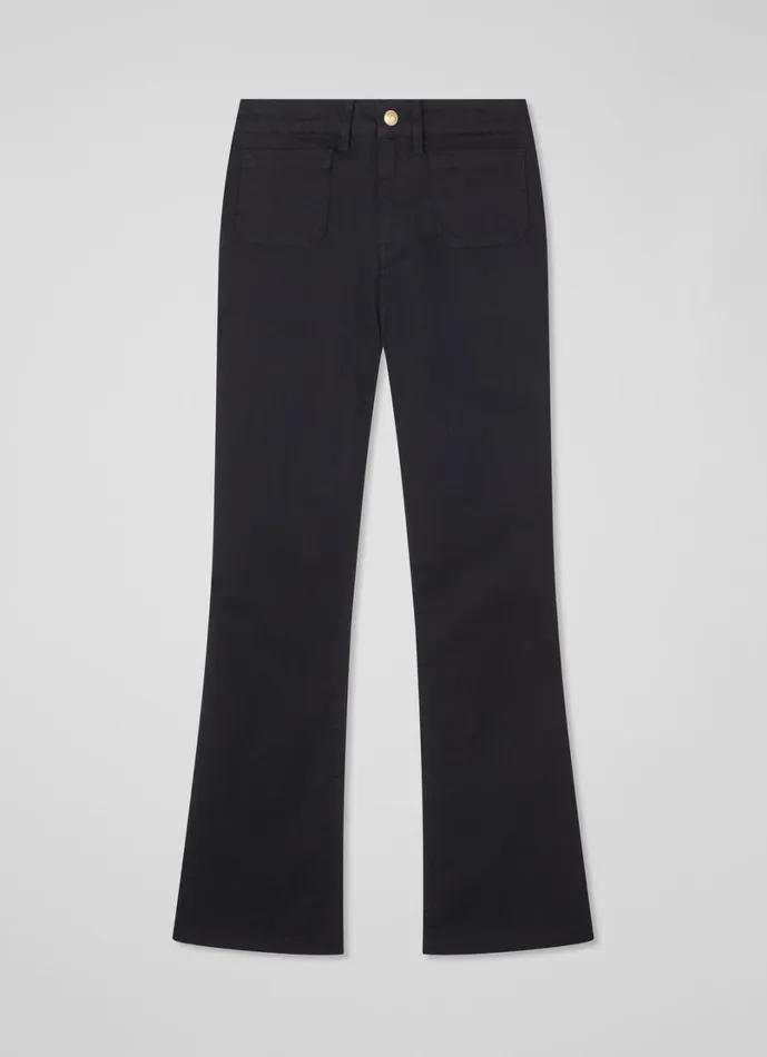 LKBennett Trousers Women Millie Black Kickflare Jean