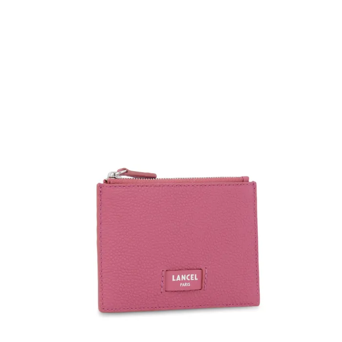L Zip Cardholder Cherry Women Lancel Card Holder