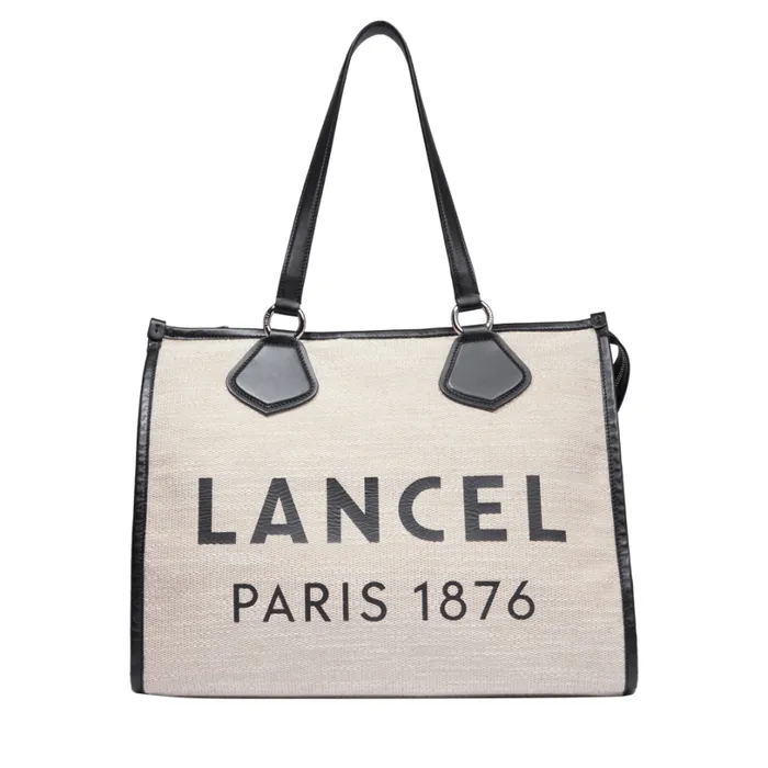 L Zip Tote Naturalblack Women Lancel Shoulder Bags