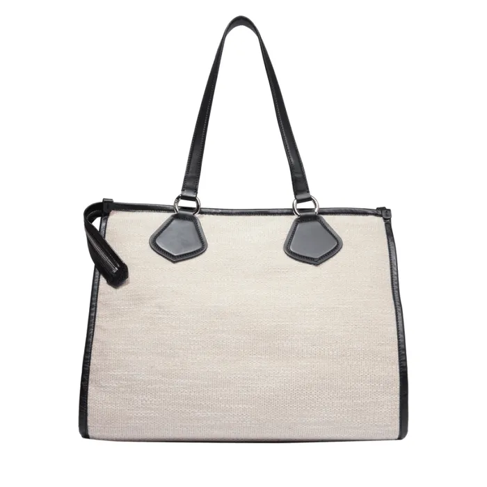 L Zip Tote Naturalblack Women Lancel Shoulder Bags L Zip Tote Naturalblack Women Lancel Shoulder Bags