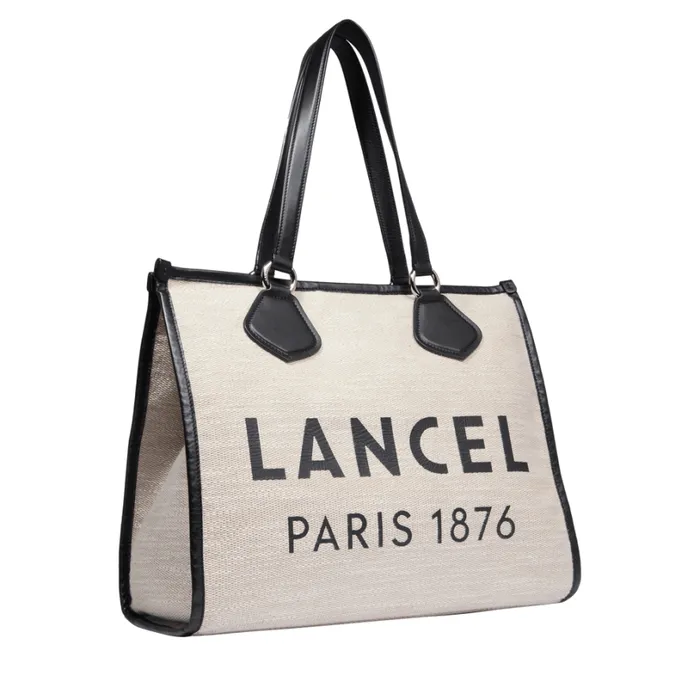 L Zip Tote Naturalblack Women Lancel Shoulder Bags L Zip Tote Naturalblack Women Lancel Shoulder Bags