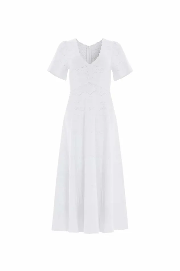 Lace Knit Gown Champagne Women Needle and Thread Dresses