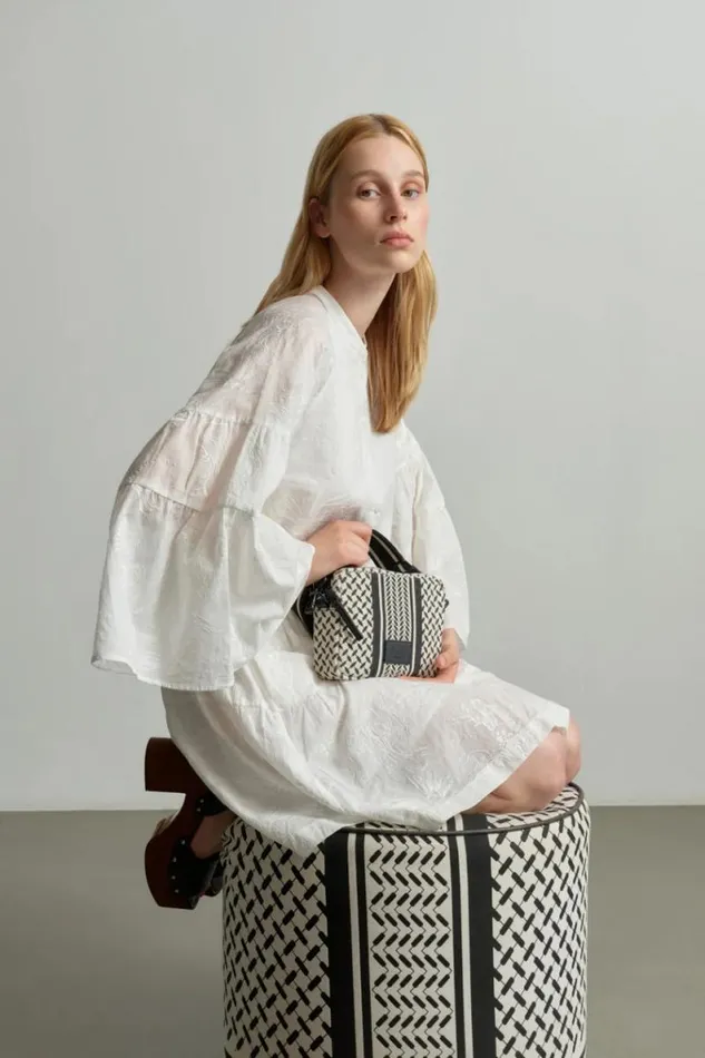 Lala Berlin Bags Crossbody Milly Canvas Heritage Stripe Black 8211 Women