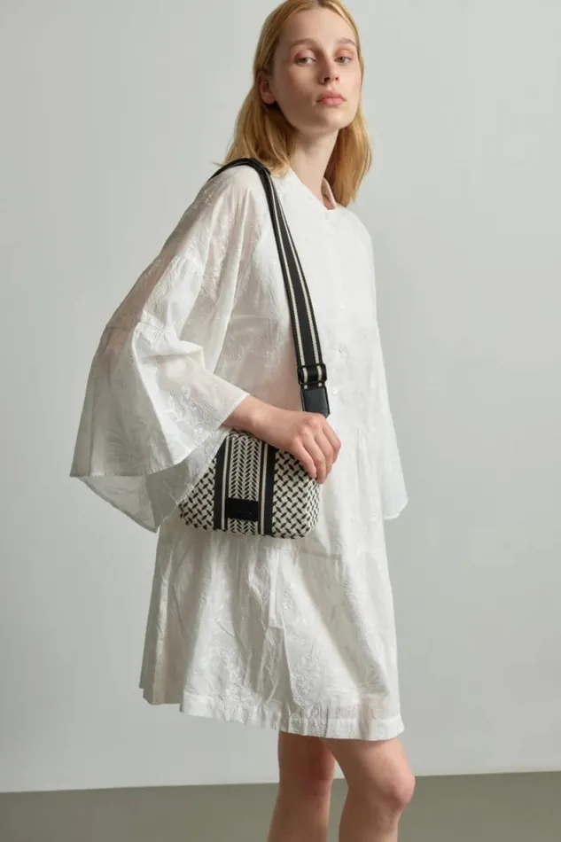 Lala Berlin Bags Crossbody Milly Canvas Heritage Stripe Black 8211 Women