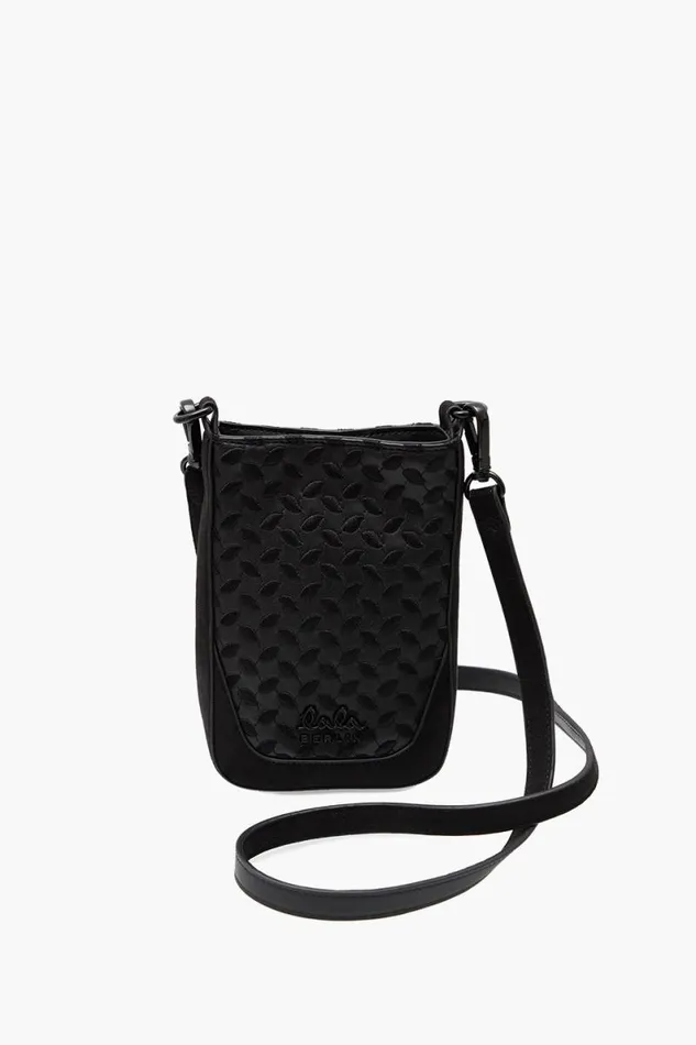 Lala Berlin Bags Flat Crossbody Milwa Grainy Vegan Leather Black 8211 Women