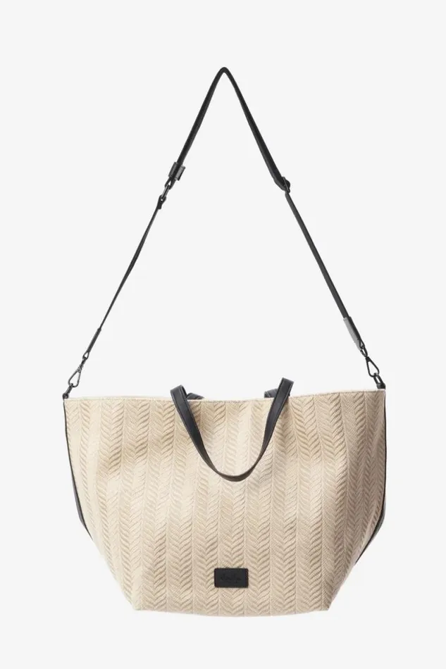 Lala Berlin Bags Shopper Monna Canvas Chevron Cream 8211 Women